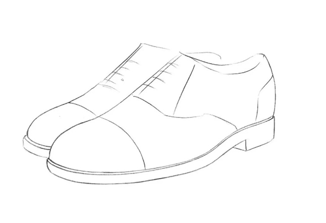 第四步:继续细化鞋子,看看有哪些地方还需要增加小细节